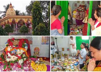 দেবী চামুণ্ডার অধিষ্ঠান পূর্ব বর্ধমানের মন্তেশ্বরের মাইচপাড়া মেতে উঠল দেবীর সন্ধিপূজায়  