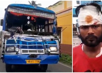 দুই বাসের রেষারেষিতে ঘটল ভয়াবহ দুর্ঘটনা, নিয়ন্ত্রণ হারিয়ে ডাম্পারের পিছনে ধাক্কা দেওয়ায় একটি বাসের অন্তত ১৬ যাত্রী আহত 