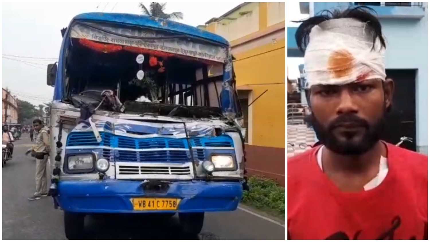 দুই বাসের রেষারেষিতে ঘটল ভয়াবহ দুর্ঘটনা, নিয়ন্ত্রণ হারিয়ে ডাম্পারের পিছনে ধাক্কা দেওয়ায় একটি বাসের অন্তত ১৬ যাত্রী আহত 