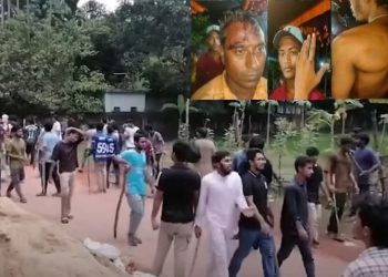 বাংলাদেশের নেত্রকোনায় দুর্গাপূজা মণ্ডপে হামলা ! প্রতিমা রক্ষা করতে গিয়ে আহত বহু গ্রামবাসী 