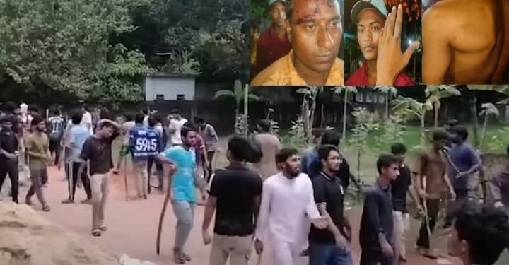 বাংলাদেশের নেত্রকোনায় দুর্গাপূজা মণ্ডপে হামলা ! প্রতিমা রক্ষা করতে গিয়ে আহত বহু গ্রামবাসী 