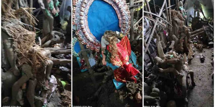 তমলুকে মৃৎশিল্পির সমস্ত লক্ষ্মী ও কালী প্রতিমা ভেঙে গুঁড়িয়ে দিল দুষ্কৃতীরা, সর্বস্বান্ত পরিবার ; শুভেন্দু বললেন : “পশ্চিমবঙ্গকে পশ্চিম বাংলাদেশ বানানোর গভীর ষড়যন্ত্র চলছে” 