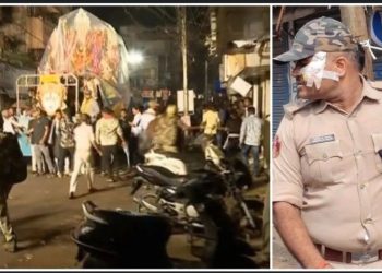 কটকে প্রতিমা বিসর্জনের শোভাযাত্রায় মুসলিমদের হামলা, আহত ডিসিপিসহ ছয় পুলিশ কর্মী 