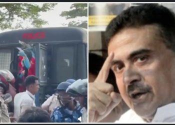 কাকদ্বীপের ঘটনায় ‘কিছু মহল থেকে ভুল তথ্য ছড়ানোর চেষ্টা হচ্ছে’ বললো পুলিশ ;  পুলিশকে ‘নির্লজ্জ-মেরুদণ্ডহীন-নীচ-ঘৃণ্য লোক’ আখ্যা দিয়ে শুভেন্দু বললেন : ‘প্রিজন ভ্যানে মা কালীর মূর্তি রাখার কারন ব্যাখ্যা করুন’ 