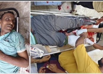 বন্ধ দোকানের কার্বাইড গ্যাসের সিলিন্ডারের বিস্ফোরণে ছিটকে আসা ধাতব টুকরোয় গুরুতর আহত টোটোচালক 