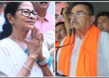 মমতা ব্যানার্জির অনাচারের জন্য  রাজ্যে এত দুর্যোগ ! ফিরহাদ হাকিমের গ্রেপ্তারের দাবিতে প্রতিবাদ সভায় মন্তব্য করলেন শুভেন্দু অধিকারী  