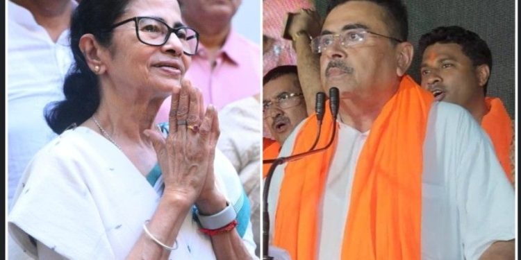 মমতা ব্যানার্জির অনাচারের জন্য  রাজ্যে এত দুর্যোগ ! ফিরহাদ হাকিমের গ্রেপ্তারের দাবিতে প্রতিবাদ সভায় মন্তব্য করলেন শুভেন্দু অধিকারী  