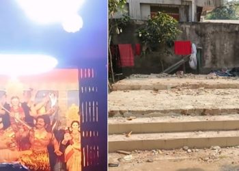 বরিশালে ১৫০ বছরের প্রাচীন দুর্গামন্দির ভেঙে গুঁড়িয়ে দিয়ে জায়গায় দখল করে নেওয়ার অভিযোগ   