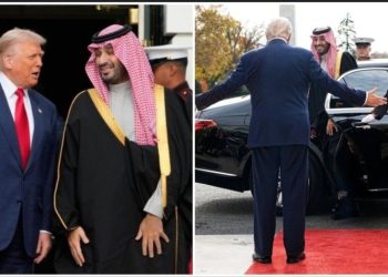 সৌদি যুবরাজকে উষ্ণ অভ্যর্থনা জানালেন ডোনাল্ড ট্রাম্প 