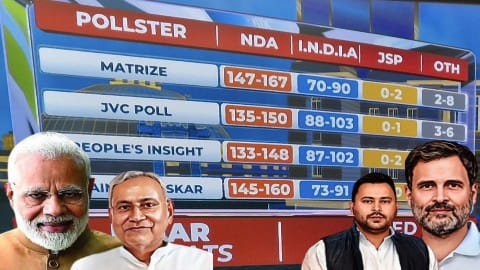 বিহারে ফের ক্ষমতায় আসতে চলেছে বিজেপির নেতৃত্বাধীন এনডিএ জোট : রাহুল-তেজস্বীর আশায় জল ঢেলে দিল বুথফেরত সমীক্ষা