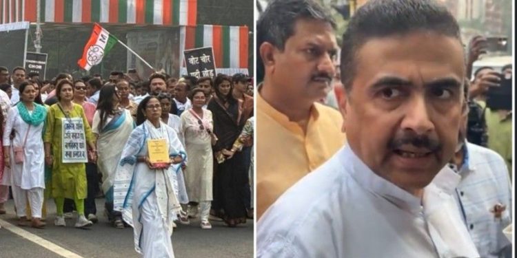 “তৃণমূলের আজকের মিছিল জামাত ইসলামির মিছিল, বাংলাদেশী অনুপ্রবেশকারীরা অংশ নিয়েছে”  : শুভেন্দু অধিকারী 
