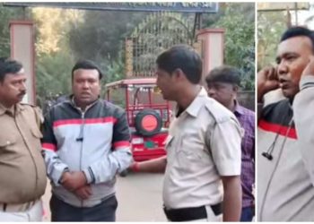 মেয়েদের স্কুলের সামনে দাঁড়িয়ে যৌনাঙ্গ দেখিয়ে অশালীন অঙ্গভঙ্গি, অভিযুক্তকে কান ধরে ওঠবস করিয়ে পুলিশের হাতে তুলে দিলেন স্থানীয়রা 