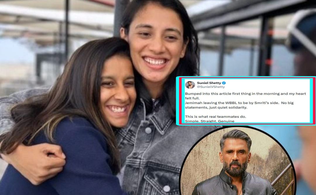 স্মৃতি মান্ধানার বিয়ে ভেঙে যাওয়ার পর তার সহ খোলোয়াড় জেমিমা রদ্রিগেজের প্রশংসায় পঞ্চমুখ অভিনেতা সুনীল শেঠি 