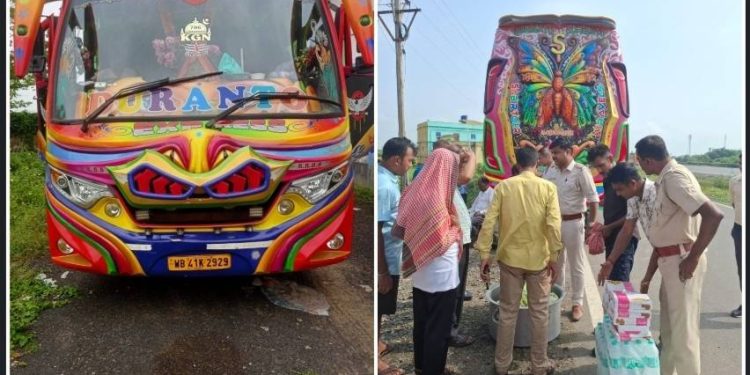 বুদ্ধগয়ায় তীর্থে যাবার পথে বর্ধমানে দুর্ঘটনার কবলে পড়লো বাংলাদেশী পূণ্যার্থীবাহী বাস, আহত ২০ 