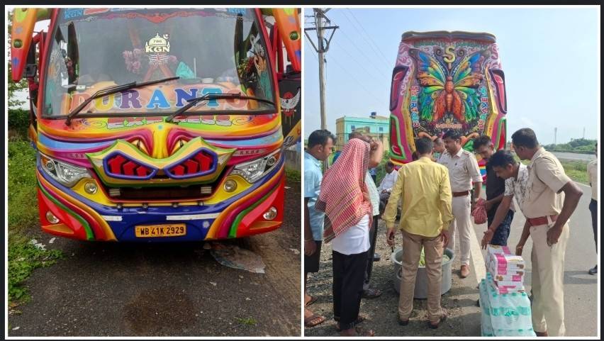 বুদ্ধগয়ায় তীর্থে যাবার পথে বর্ধমানে দুর্ঘটনার কবলে পড়লো বাংলাদেশী পূণ্যার্থীবাহী বাস, আহত ২০ 