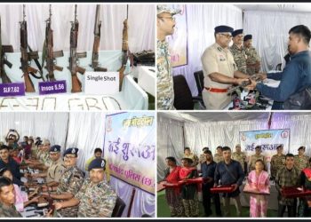 মোট ৩৭ লক্ষ টাকা মাথার দাম ঘোষণা করা ৪ মহিলাসহ ৭ বামপন্থী সন্ত্রাসীর আত্মসমর্পণ