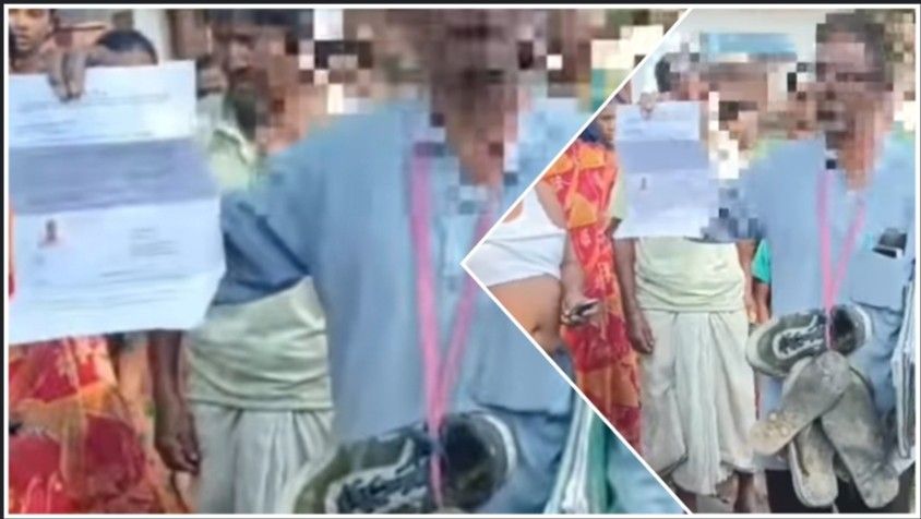 কোচবিহারের মাথাভাঙ্গায় বিজেপির বিএলএ-২ কে মারধর করে জুতোর মালা পরিয়ে এলাকায় ঘোরানোর অভিযোগ তৃণমূলের বিরুদ্ধে 