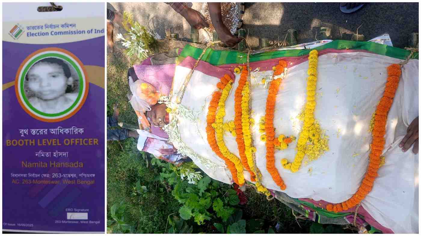 বাড়ি বাড়ি গননা ফর্ম বিলির সময় ব্রেন স্ট্রোকে আক্রন্ত হয়ে মহিলা বিএলও-র মৃত্যু 