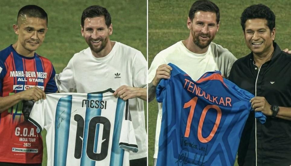 মেসি, শচীন, ছেত্রী একই মঞ্চে; ওয়াংখেড়ে স্টেডিয়াম আরেকটি ঐতিহাসিক ঘটনার সাক্ষী 
