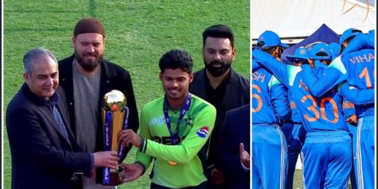 অনূর্ধ্ব-১৯ এশিয়া কাপ ফাইনালে পাকিস্তানের কাছে হেরে গেল ভারত ;  নকভির কাছ থেকে পদক নিতে অস্বীকার করল ভারতের যুব দল 