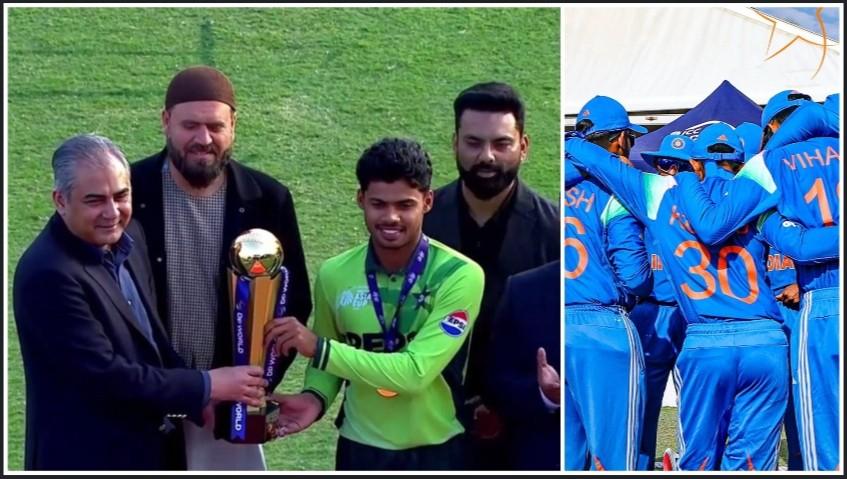 অনূর্ধ্ব-১৯ এশিয়া কাপ ফাইনালে পাকিস্তানের কাছে হেরে গেল ভারত ;  নকভির কাছ থেকে পদক নিতে অস্বীকার করল ভারতের যুব দল 