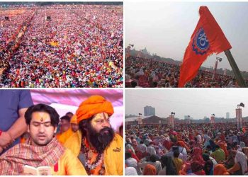 ‘পাঁচ লক্ষ কণ্ঠে গীতাপাঠে’ গেরুয়াময় কলকাতা, আমন্ত্রণ জানানো হলেও এলেন না মুখ্যমন্ত্রী 