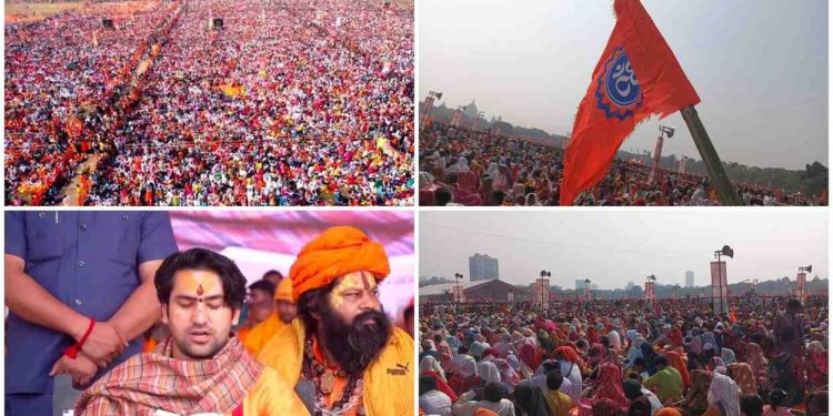 ‘পাঁচ লক্ষ কণ্ঠে গীতাপাঠে’ গেরুয়াময় কলকাতা, আমন্ত্রণ জানানো হলেও এলেন না মুখ্যমন্ত্রী