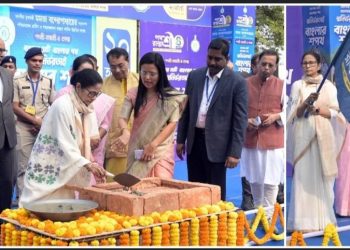 বিজেপির রাজ্য সভাপতি শমীক ভট্টাচার্যের সাংসদ কোটায় নির্মিয়মান রাস্তা “পথশ্রী” বলে উদ্বোধন করার অভিযোগ মুখ্যমন্ত্রী মমতা ব্যানার্জির বিরুদ্ধে  