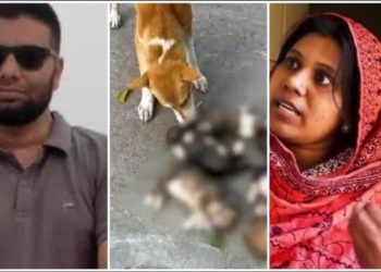 নামাজে অসুবিধার সৃষ্টি করার অজুহাতে ৮ কুকুর শাবককে বস্তায় ভরে জলে ডুবিয়ে মারলো নিশি বেগম নামে এক মহিলা 