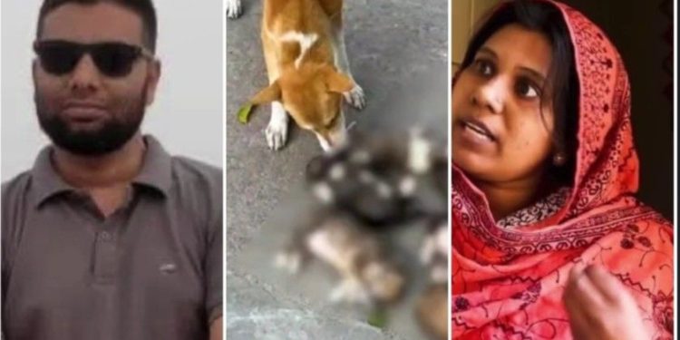 নামাজে অসুবিধার সৃষ্টি করার অজুহাতে ৮ কুকুর শাবককে বস্তায় ভরে জলে ডুবিয়ে মারলো নিশি বেগম নামে এক মহিলা 