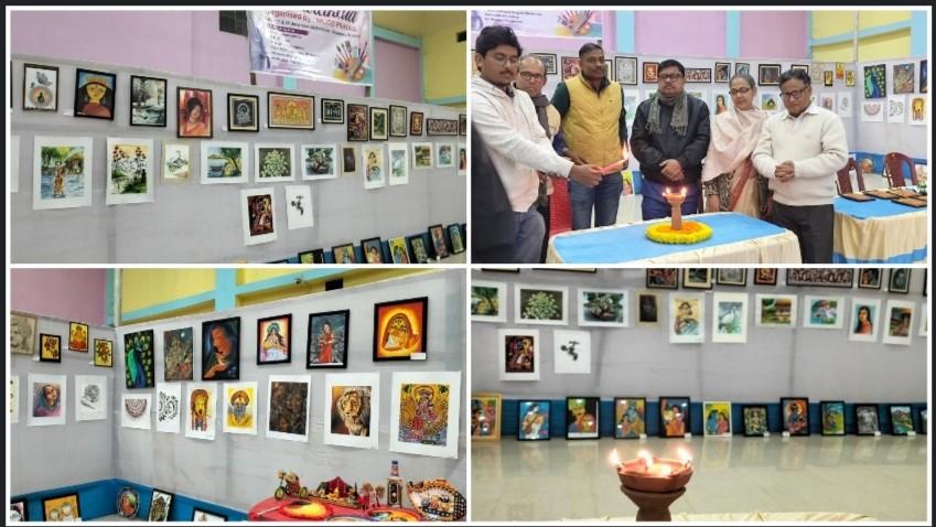 পড়ুয়াদের হাতে তৈরি বিভিন্ন শিল্পকর্ম প্রদর্শণে উদ্যোগী হল স্বেচ্ছাসেবী সংগঠন “মিলিত প্রয়াস”