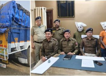 রাইস মিল থেকে ৪০ লক্ষ টাকা মূল্যের গোবিন্দ ভোগ চালসহ ট্রাক নিয়ে চম্পট দেওয়ার ৪৮ ঘন্টার মধ্যেই বমাল গ্রেপ্তার চালকসহ ২ 