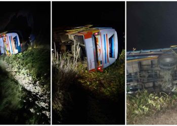 ভাতারে দুর্ঘটনার কবলে বরযাত্রী বোঝাই বাস, আহত বেশ কয়েকজন 