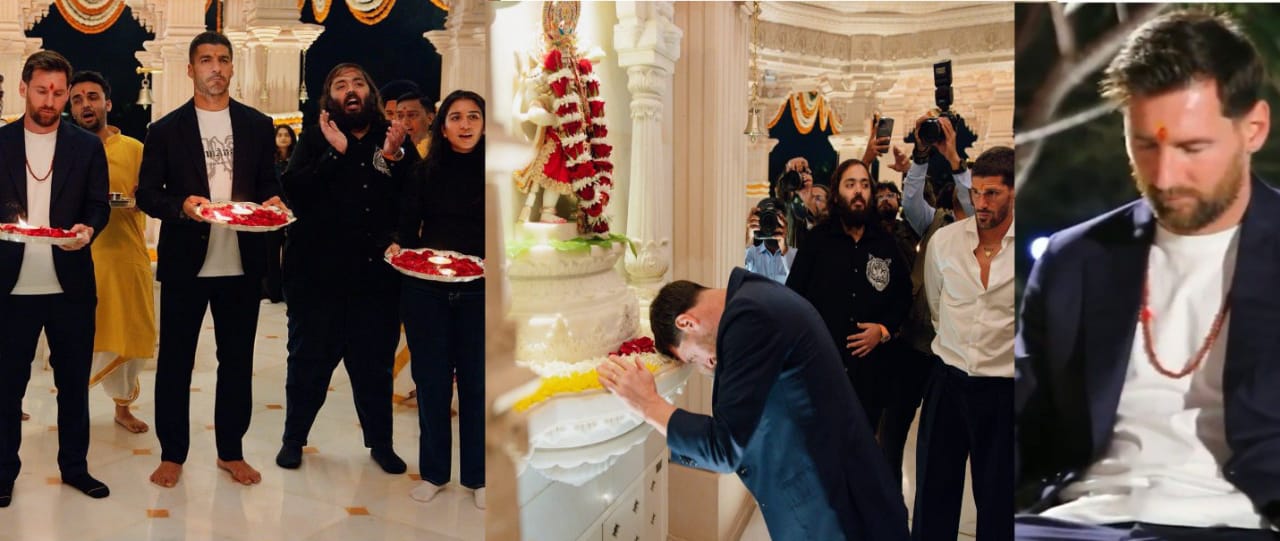 গুজরাটের মন্দিরে ‘ওম নমঃ শিবায়’ মন্ত্র জপ-ধ্যানের পাশাপাশি মহাদেবের দুগ্ধাভিষেক করলেন লিওনেল মেসি ; বললেন : “ফের ভারতে আসব”