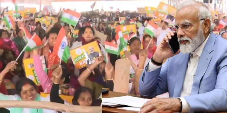 নদিয়ার তাহেরপুরে নামতে পারল না প্রধানমন্ত্রীর হেলিকপ্টার, ফোনে দিলেন ভাষণ 