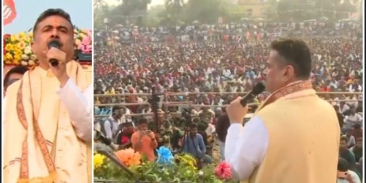 “লালকে তেরঙ্গা আমিই করেছিলাম, চারমাস পর সেটা গেরুয়া আমিই করব” : “ভাইপো” র গড়ে হুঙ্কার দিলেন শুভেন্দু অধিকারী ; বিশাল ভিড়ের মধ্যে উঠল “দেখো দেখো কোন আয়া, শের আয়া শের আয়া” শ্লোগান