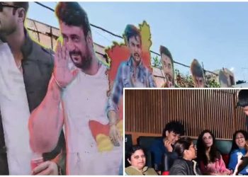 খুনের অভিযোগে জেলে থাকা কন্নড় অভিনেতা দর্শনের ছবি “ডেভিল”-এর আজ মুক্তির দিনে হাউসফুল ; ব্যাপক উচ্ছ্বাস রাজ্যজুড়ে 