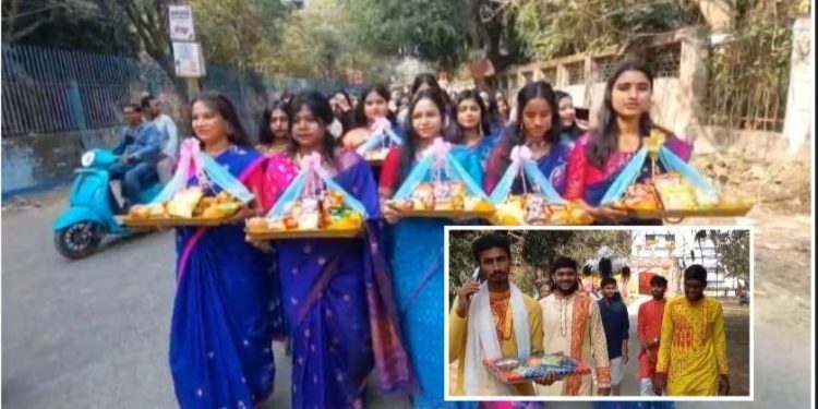 “তত্ত্ব আদান-প্রদান”-এর মাধ্যমে মন দেওয়া নেওয়ার পর্ব সেরে নিলেন বর্ধমান বিশ্ববিদ্যালয়ের ছাত্রছাত্রীরা 