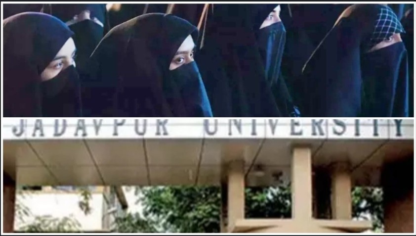 যাদবপুর বিশ্ববিদ্যালয়ের ছাত্রীকে হিজাব খুলতে বলার অপরাধে  “ইসলামোফোবিক” তকমা দিয়ে অধ্যাপককে জোর করে ছুটিতে পাঠানো হল ; সিপিএমের ছাত্র সংগঠন এসএফআই-এর বিরুদ্ধে বিতর্ক সৃষ্টি করার অভিযোগ 