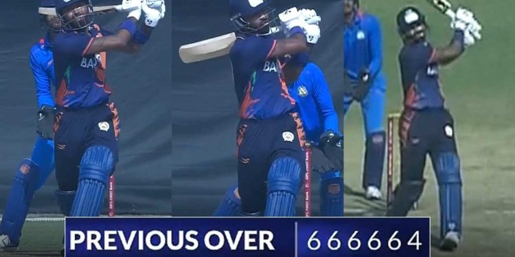 বিজয় হাজারে ট্রফি : ৯টি ছক্কা, ২টি বাউন্ডারি: চণ্ডীগড়ের বিপক্ষে হার্দিক পান্ডিয়ার বিস্ফোরক ব্যাটিং