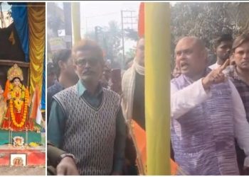 খড়দহে ভারত মাতার পূজা মণ্ডপে আগুন লাগানোর অভিযোগ ; “হিন্দুরা শুধুই মার খাবে? ৭০% যদি ৩০% জিহাদিদের বসতির দিকে হাতে ডান্ডা নিয়ে ছোটে তাহলে সামাল দিতে পারবেন ?” : পুলিশের উদ্দেশ্যে কৌস্তুভ বাগচির সতর্কবার্তা 