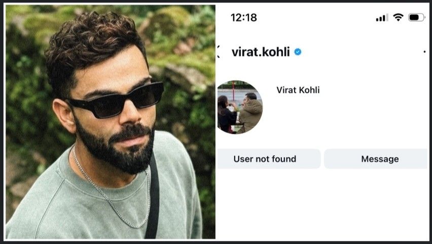 ২৭৪ মিলিয়ন ফলোয়ার সহ বিরাট কোহলির ইনস্টাগ্রাম অ্যাকাউন্ট হঠাৎ উধাও, আলোড়ন তৈরি