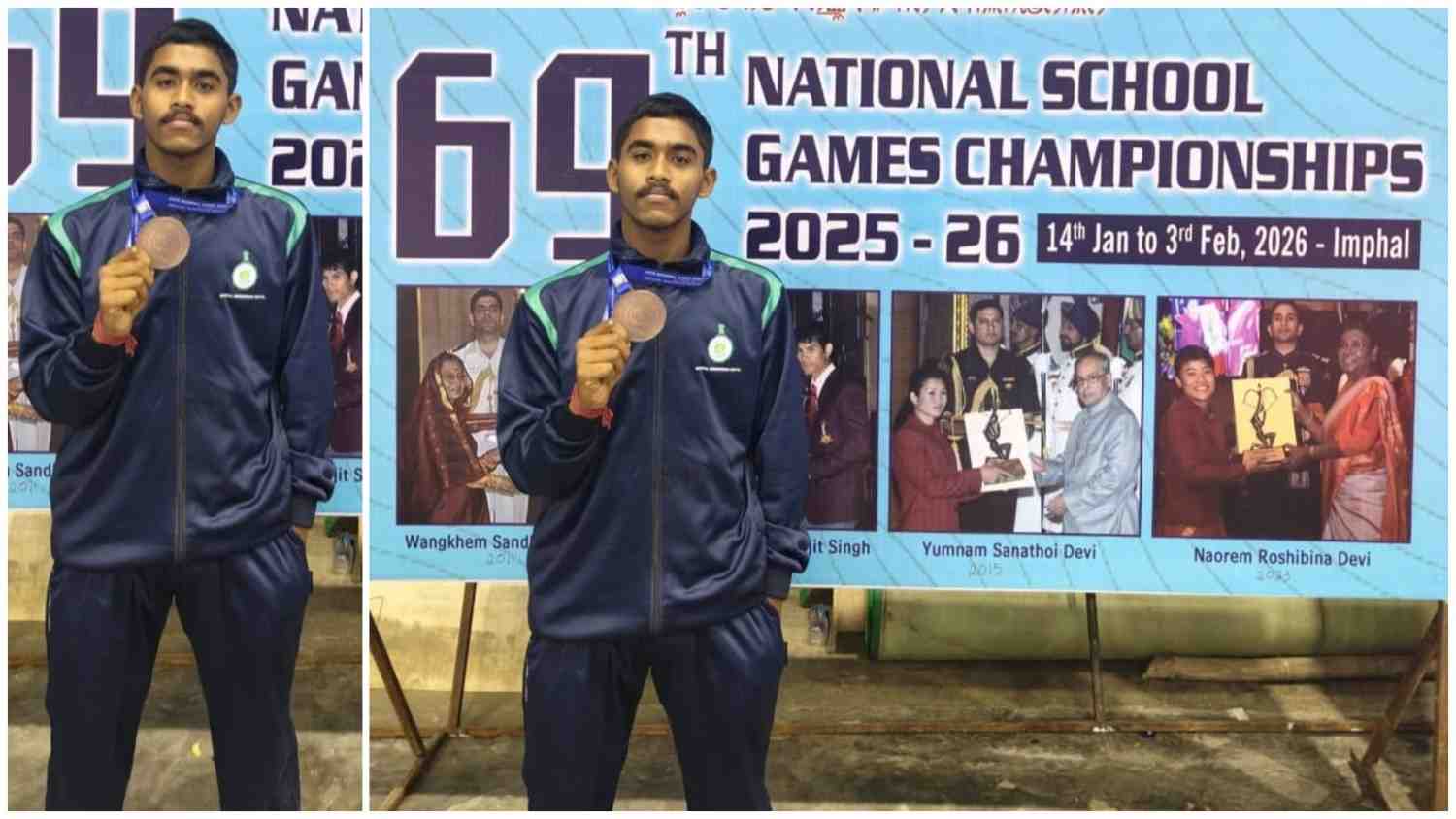 জাতীয় স্কুল গেমস চাম্পিয়নশিপে ’ব্রোঞ্চ পদক’ জিতে বাংলাকে গর্বিত করলো জৌগ্রাম স্কুলের ছাত্র চন্দন 