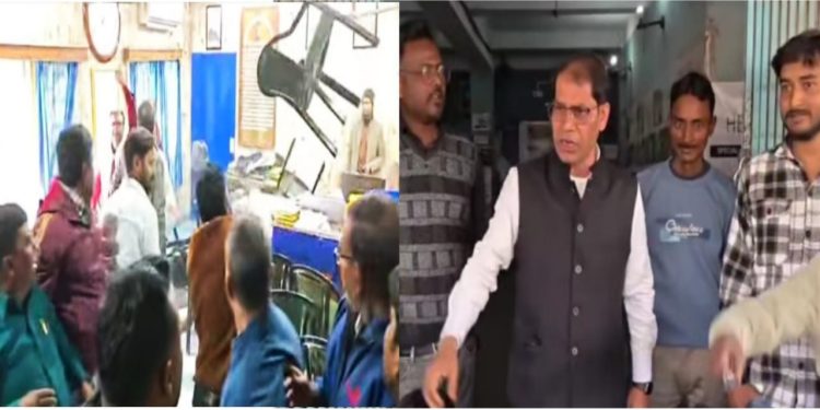 ফরাক্কা বিডিও অফিস ব্যাপক ভাঙচুর, ‘রামের নামেই ছাড়,রহিম হলেই ১৪ গুষ্টির নথি কেন ?’ : প্রশ্ন তৃণমূল বিধায়ক মনিরুল ইসলামের