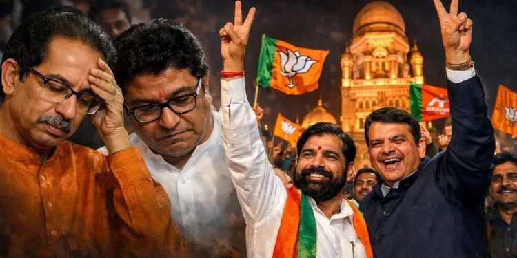 মুম্বাইয়ে ঠাকরে ভাইয়ের খেলা শেষ ! প্রথমবারের মতো বিএমসিতে সংখ্যাগরিষ্ঠতা পেল বিজেপি 