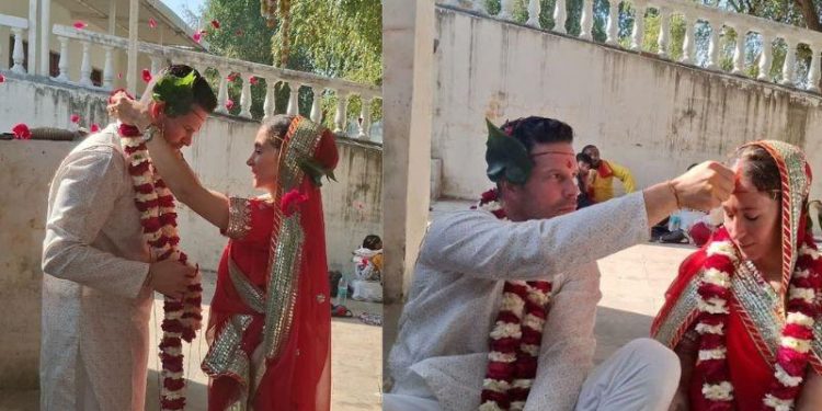 ভারতীয় সংস্কৃতিতে অনুপ্রাণিত স্প্যানিশ দম্পতি রাজস্থানের পুষ্করে হিন্দু রীতিতে বিয়ে করলেন