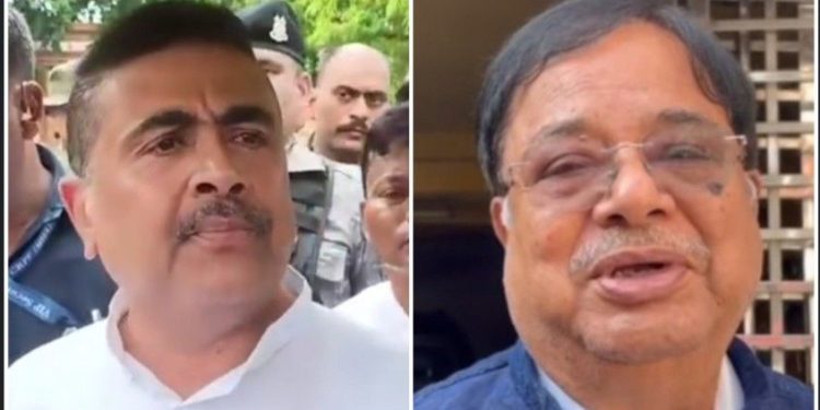 শুভেন্দু অধিকারী ও উদয়ন গুহর মধ্যে ‘ বাপ বাপান্ত’ ঘিরে উত্তপ্ত বিধানসভা 