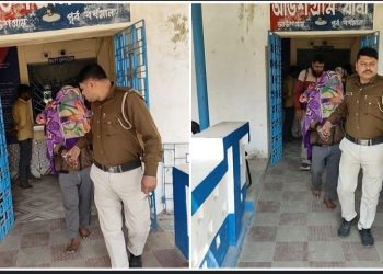 গৃহস্থবাড়িতে চুরি করার সময় ২ চোর সানারুল সেখ ও সানারুল মোল্লা পুলিশের হাতে পাকড়াও 