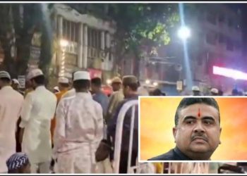 কলকাতায় রাস্তা বন্ধ করে নামাজ পাঠ ! “মাননীয়া’র তোষণের ফলে রাজ্যবাসীর প্রাণ এখন ওষ্ঠাগত” : বললেন শুভেন্দু অধিকারী 