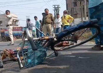 কাটোয়ায় বাসের চাকায় পিষ্ঠ হয়ে সাইকেল আরোহীর মৃত্যু 